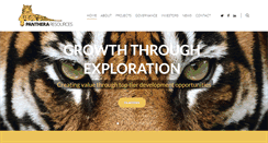 Desktop Screenshot of pantheraresources.com